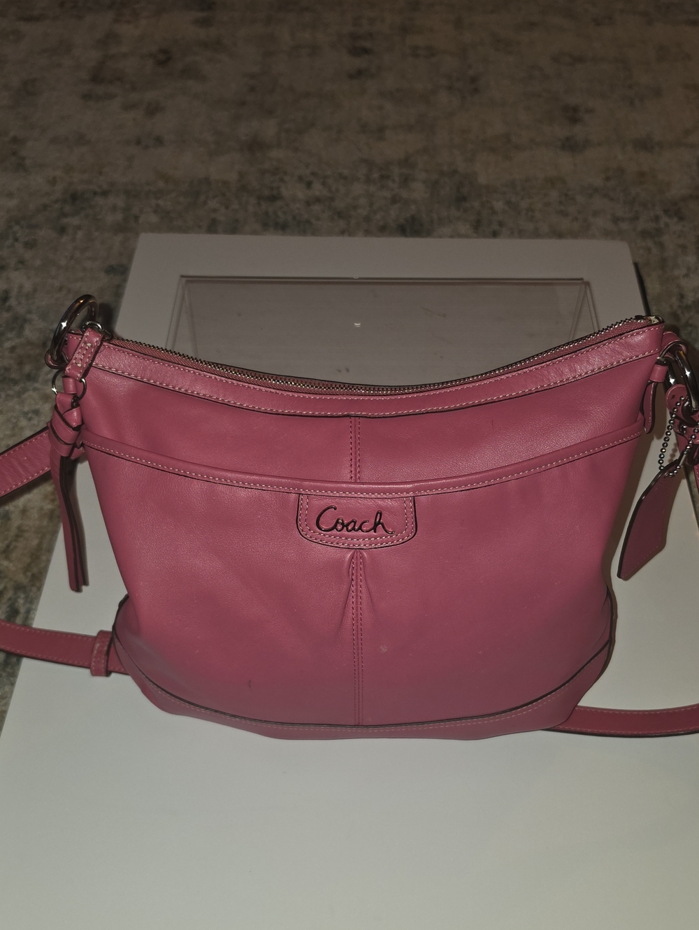 Coach Park Leather Duffle Shoulder Bag. F1220-F19726. 12×14×3